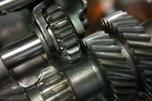 closeup of transmission